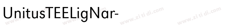 UnitusTEELigNar字体转换