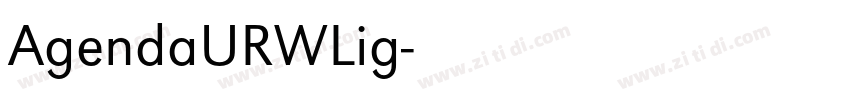 AgendaURWLig字体转换