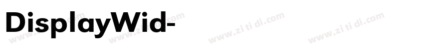 DisplayWid字体转换