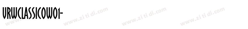 URWClassicoWO1字体转换