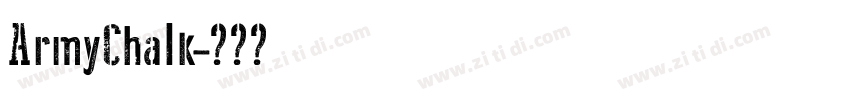 ArmyChalk字体转换