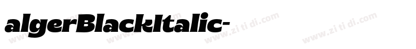 algerBlackItalic字体转换 algerBlackItalic字体转换