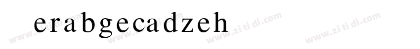 AMerabgecadzeh字体转换
