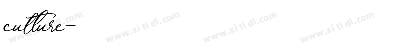 culture字体转换