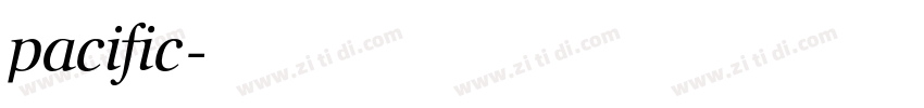 pacific字体转换