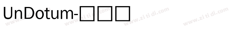 UnDotum字体转换