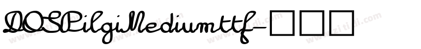 DOSPilgiMediumttf字体转换