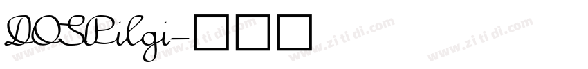 DOSPilgi字体转换