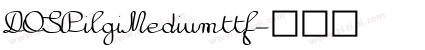 DOSPilgiMediumttf字体转换