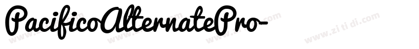 PacificoAlternatePro字体转换 PacificoAlternatePro字体转换