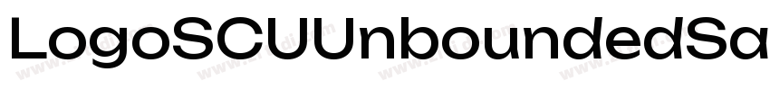 LogoSCUUnboundedSans字体转换