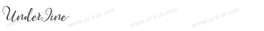 UnderIine字体转换