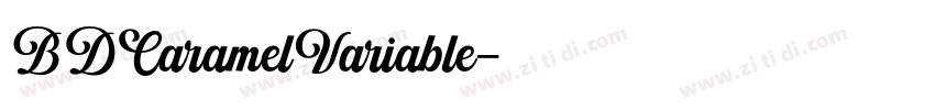 BDCaramelVariable字体转换