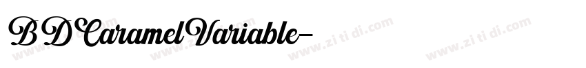 BDCaramelVariable字体转换