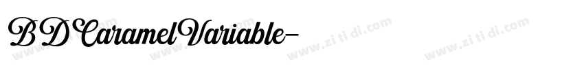 BDCaramelVariable字体转换