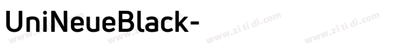 UniNeueBlack字体转换 UniNeueBlack字体转换