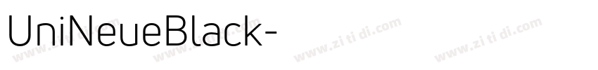 UniNeueBlack字体转换 UniNeueBlack字体转换