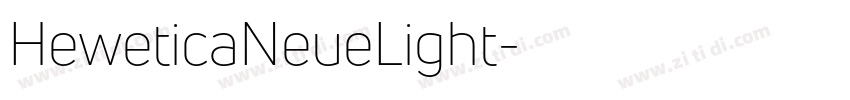 HeweticaNeueLight字体转换
