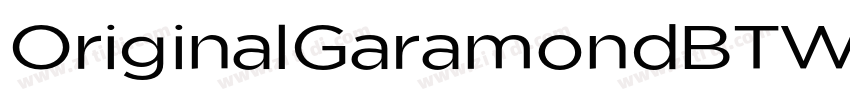 OriginalGaramondBTW0字体转换