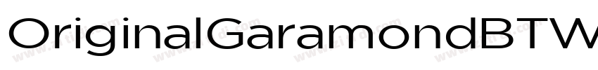 OriginalGaramondBTW0字体转换