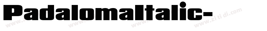 PadalomaItalic字体转换