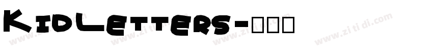 KidLetters字体转换