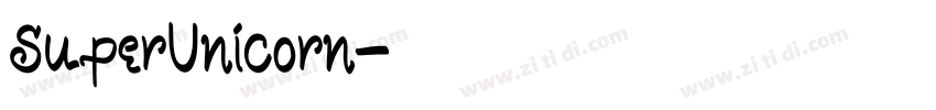 SuperUnicorn字体转换
