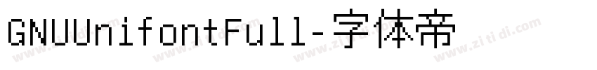 GNUUnifontFull字体转换
