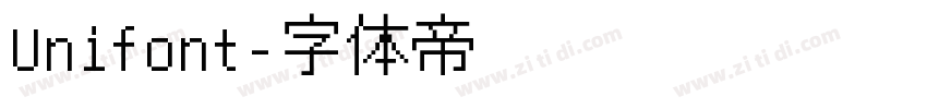 Unifont字体转换