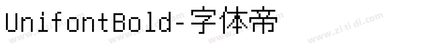 UnifontBold字体转换