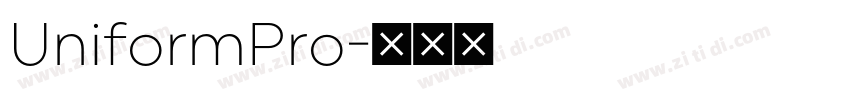 UniformPro字体转换