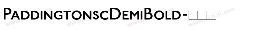 PaddingtonscDemiBold字体转换