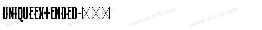 UniqueExtended字体转换
