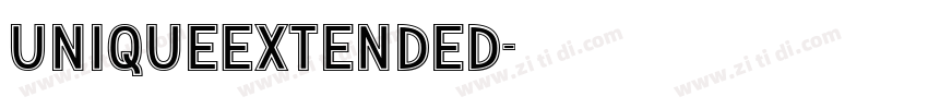 UniqueExtended字体转换