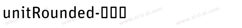 unitRounded字体转换