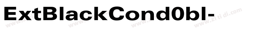 ExtBlackCond0bl字体转换 ExtBlackCond0bl字体转换