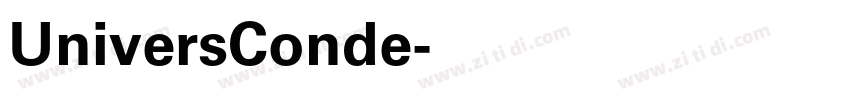 UniversConde字体转换