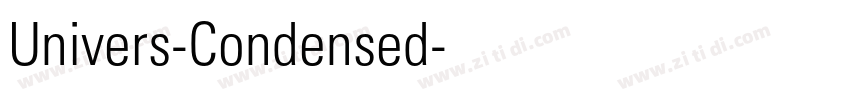 Univers-Condensed字体转换 Univers-Condensed字体转换
