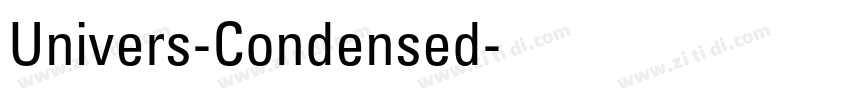 Univers-Condensed字体转换 Univers-Condensed字体转换