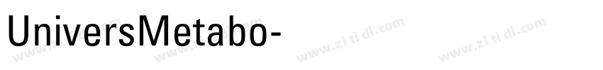 UniversMetabo字体转换