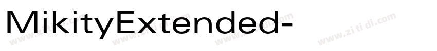 MikityExtended字体转换