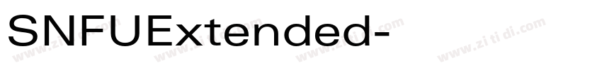 SNFUExtended字体转换