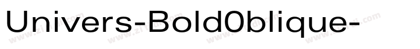 Univers-Bold0blique字体转换