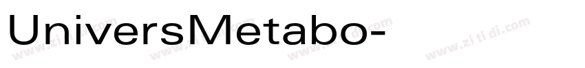 UniversMetabo字体转换