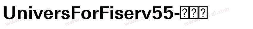UniversForFiserv55字体转换