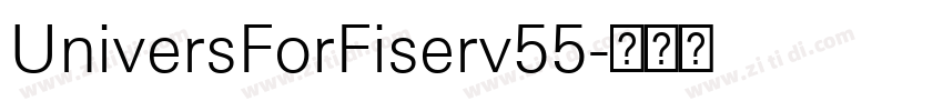 UniversForFiserv55字体转换