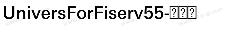 UniversForFiserv55字体转换