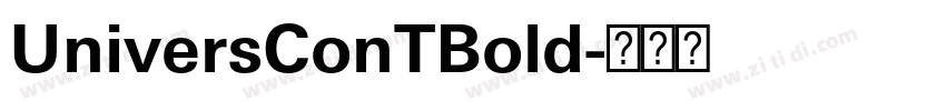 UniversConTBold字体转换