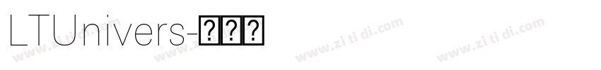 LTUnivers字体转换