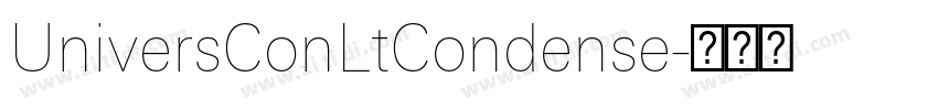 UniversConLtCondense字体转换 UniversConLtCondense字体转换